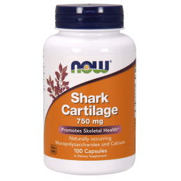 NOW FOODS Chrząstka rekina - Shark Cartilage 750mg, 100caps.