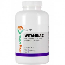 MyVita Witamina C 1000mg, 250 tabletek + róża + bioflawonoidy