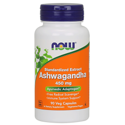 NOW FOODS Ashwagandha Extract 450mg, 90vcaps.