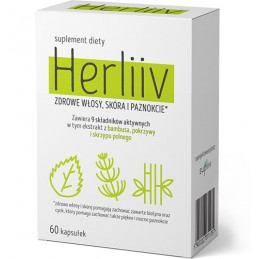 HERLIIV 60 kaps. - zdrowe włosy, skóra i paznokcie