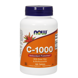 NOW FOODS Witamina C-1000 with Rose Hips & Bioflavonoids 100tabl.