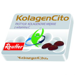 KolagenCito Pastylki kolagenowe miękkie z witaminą C 48g REUTTER