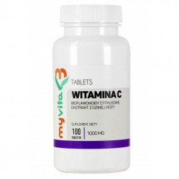 MyVita Witamina C 1000mg, 100 tabletek + róża + bioflawonoidy