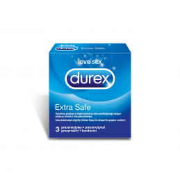Prezerwatywy Extra Safe grubsze nawilżające 3 szt.