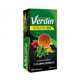 Verdin Fix zioła z czarną herbatą 20 saszetek
