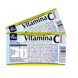 Witamina C 100 mg o smaku cytrynowym 30 tabletek
