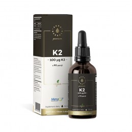 Witamina K2 100 mcg Premium, Vegan krople 50 ml
