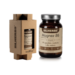 MAGNEZ + WITAMINA B6 60 KAPSUŁEK (94 mg + 0,7 mg) - SOLHERBS