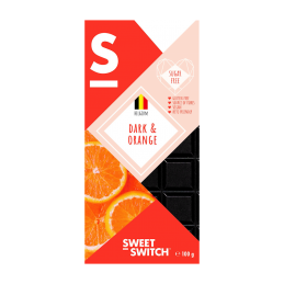 Czekolada gorzka z pomarańczą bez dodatku cukru 100g SWEET SWITCH