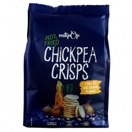 Chipsy z ciecierzycy o smaku serowo-cebulowym Milipop, 90g