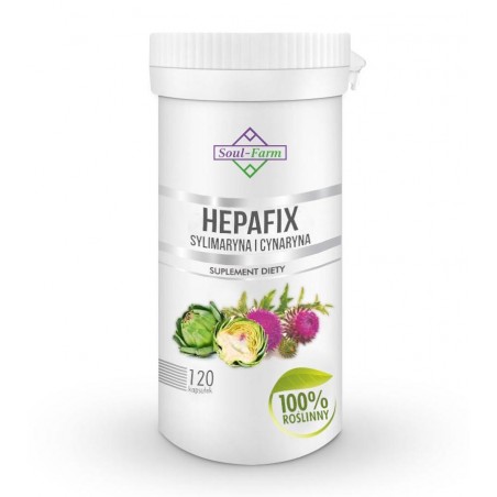 HEPAFIX SYLIMARYNA I CYNARYNA 120 KAPSUŁEK (560 mg) - SOUL FARM