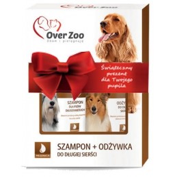 OVERZOO Dwupak dla psów długowłosych, szampon 250ml + odżywka 240ml