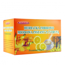 Herbatka imbirowo-miodowa instant z cytryną 10 sasz.*18g MERIDIAN