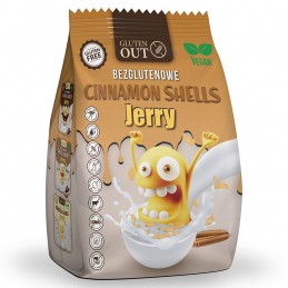 Muszelki śniadaniowe "Cinnamon Shells JERRY" - Cynamon Gluten Out, 375g