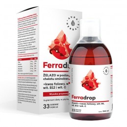 Ferradrop - żelazo + kwas foliowy - płyn (500ml)