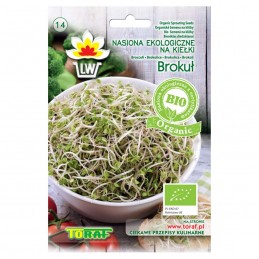Nasiona ekologiczne na kiełki - Brokuł, P.N. Toraf BIO, 10g
